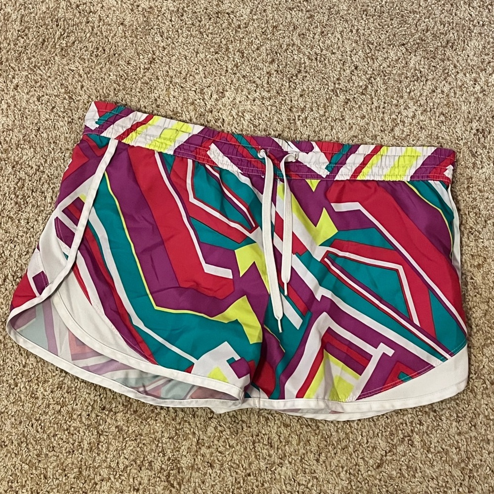 Fila Pink and Purple Athletic Shorts Vibrant Design
